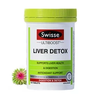 free shipping swisse liver detox liver health support helps relieve indigestion bloating 120 pcs