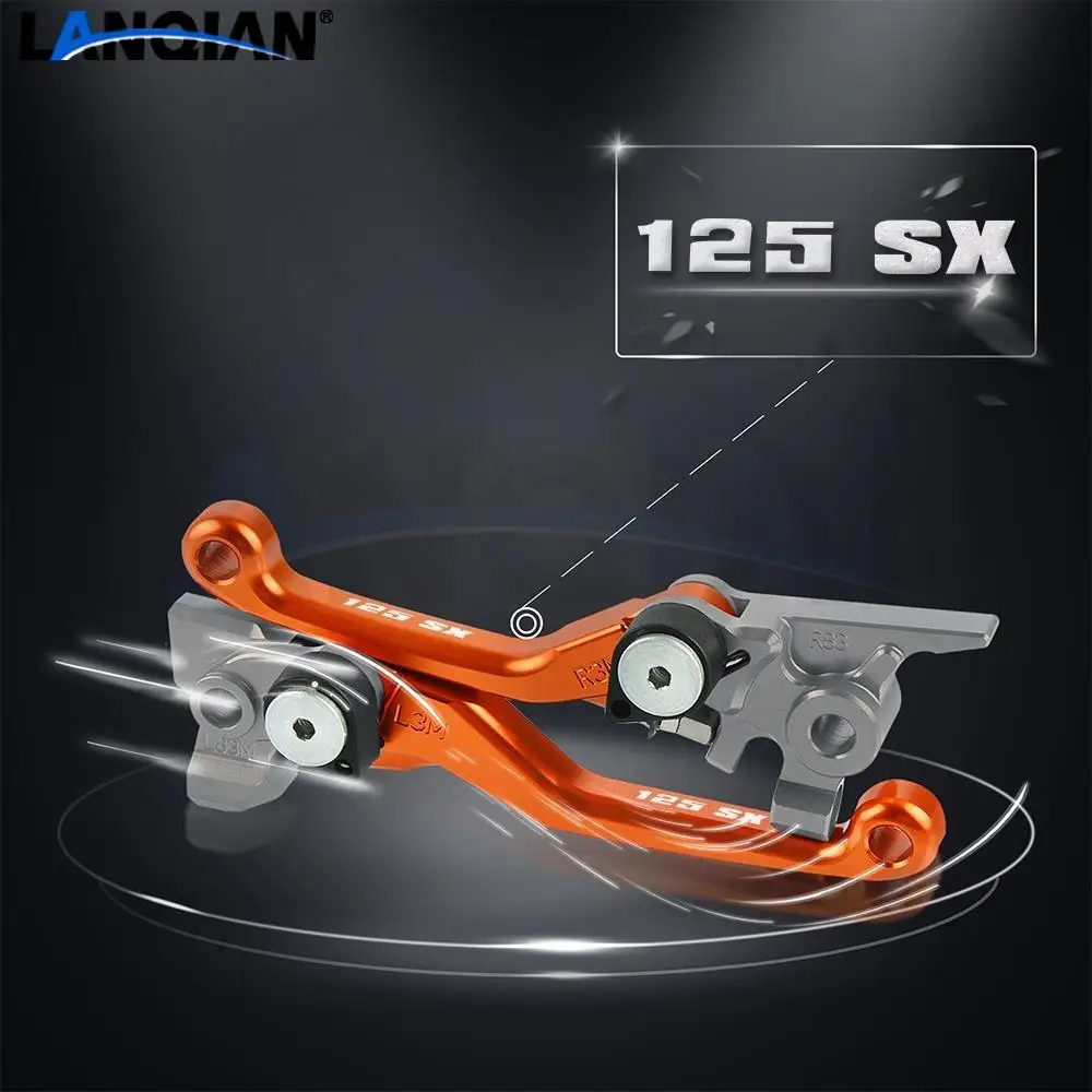 

For 125 SX XC-W Motorcycle Accessories Dirt Pit Bike Motocross Pivot Brake Clutch Levers 125SX 125XCW 2004-2018 2016 2017