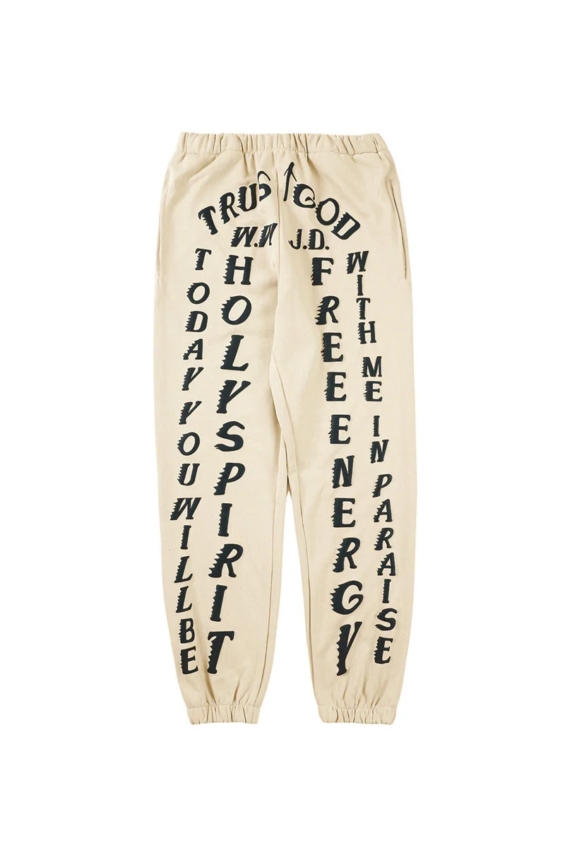 Мужские и женские тренировочные штаны Kanye сервисные брюки CPFM.XYZ с кулиской