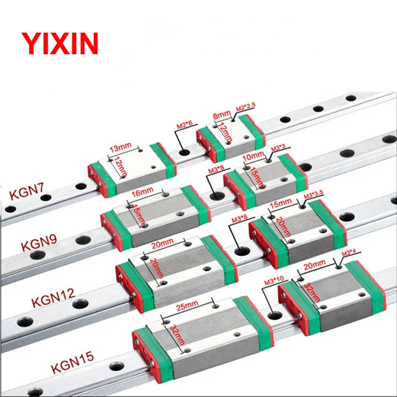 Линейная направляющая MGN12 MGN9 MGN15 MGN7 CNC Запчасти для 3D-принтера миниатюрная