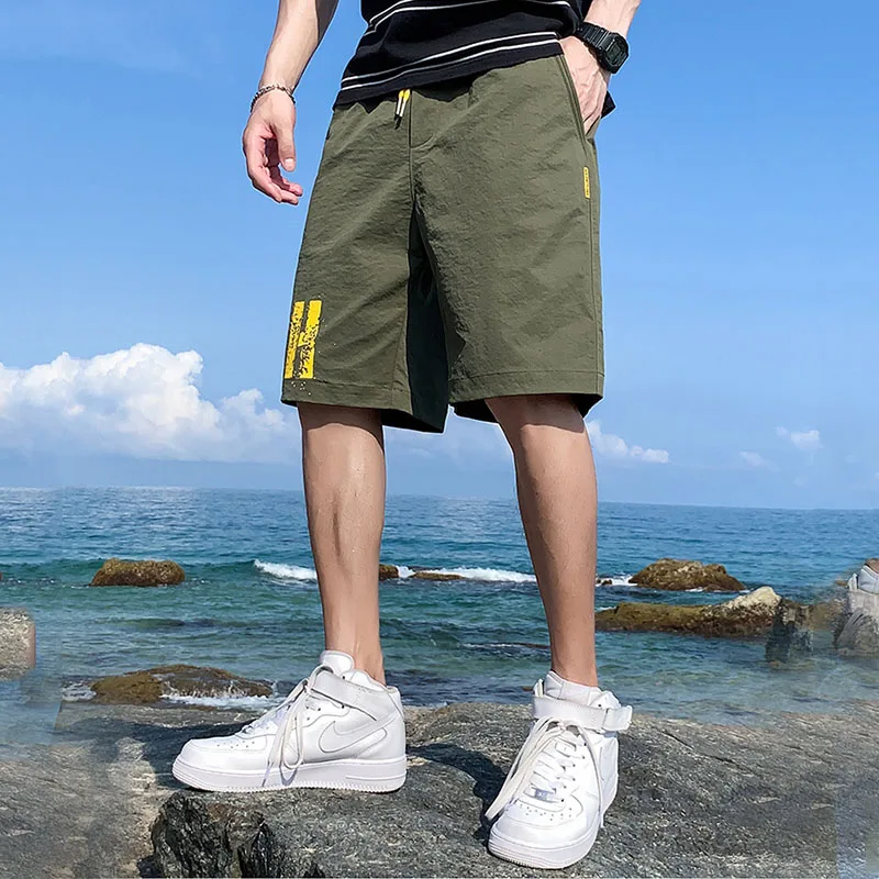 

Casual Shorts Man Elastic Waist Print Summer Shorts Men Short Pants Masculino Loose Shorts Homme Graphic Shorts Workout Shorts