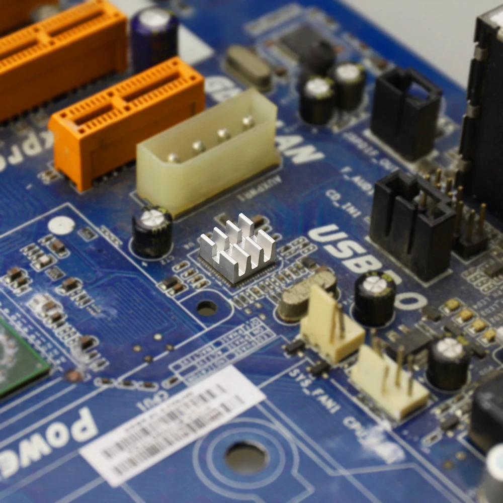 Gdstime 20 шт. алюминиевый радиатор MOS Mini IC чипсет Охлаждающий Теплопроводящий RHS 01