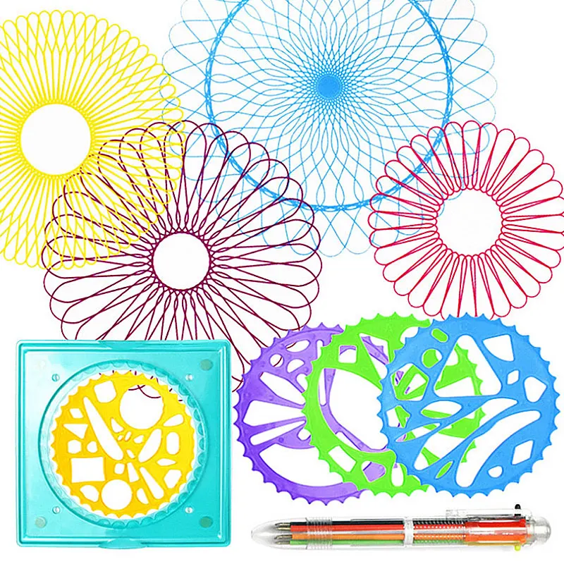 SZ пар 31 33 шт spirographer набор игрушек для рисования Блокировка Шестерня колеса
