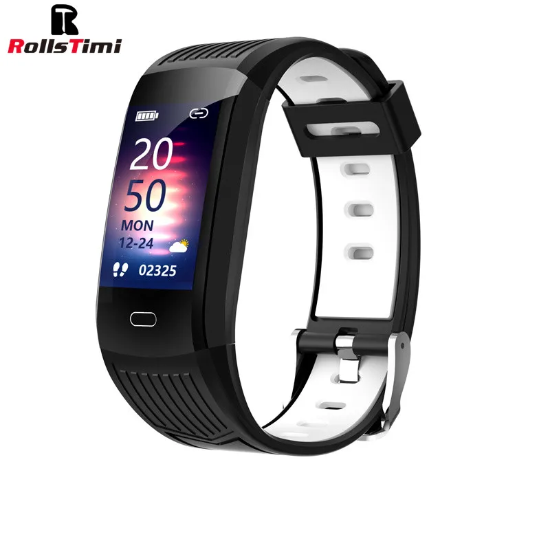 

ROLLSTIMI Smart Bracelet Men Women Smart Wristband IP68 Waterproof For Android ios Heart Rate Blood Pressure Monitor Smart Watch