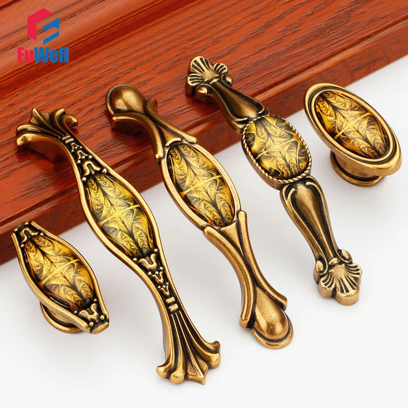 Ручка для мебели антикварная ручка 96/128/192 мм шкафа ручки ящиков фурнитура из