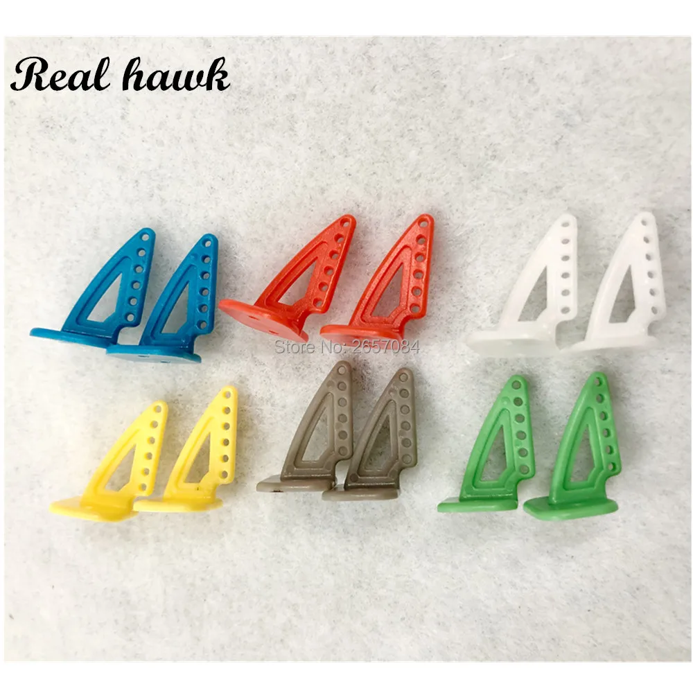 

20 pcs 6 color Without Screws hollow Pin Horns 20x27 4hole L20xH27 RC Airplanes Parts Electric Planes For Aeromodelling RC parts