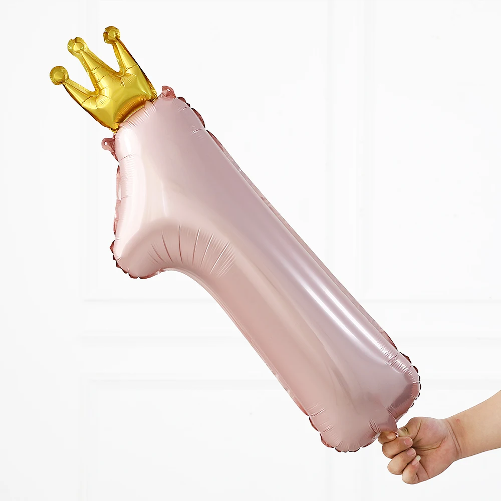 Гигантские фольгированные шары в виде единорога лошади 30 дюймов цифры с короной