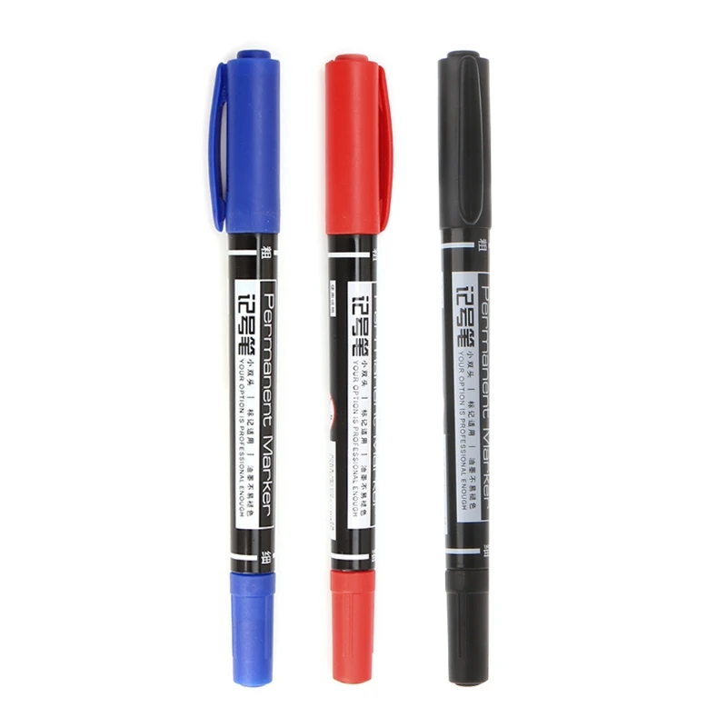 3 шт. двухсторонняя маркерная ручка перманентные маркеры для CD ткани бумажные