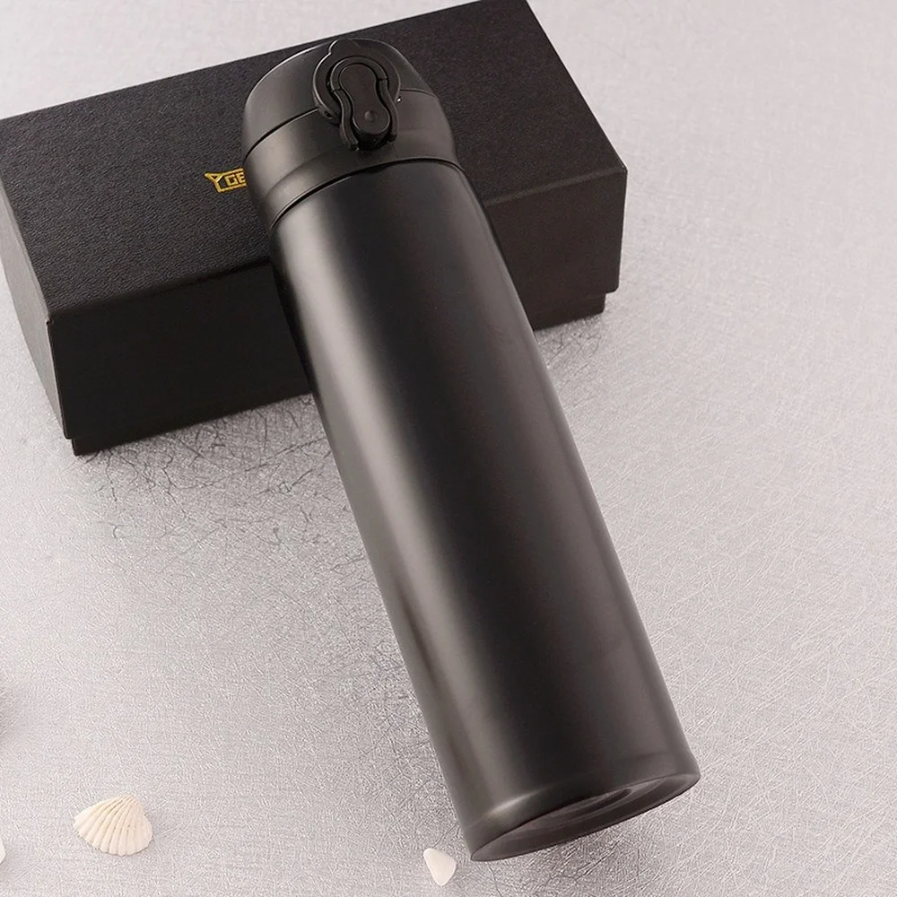 

Stainless Steel Water Bottle Double Wall Insulated Drinking Bottles Vacuum Flasks Thermal Isolated Hot Bottle In The Car