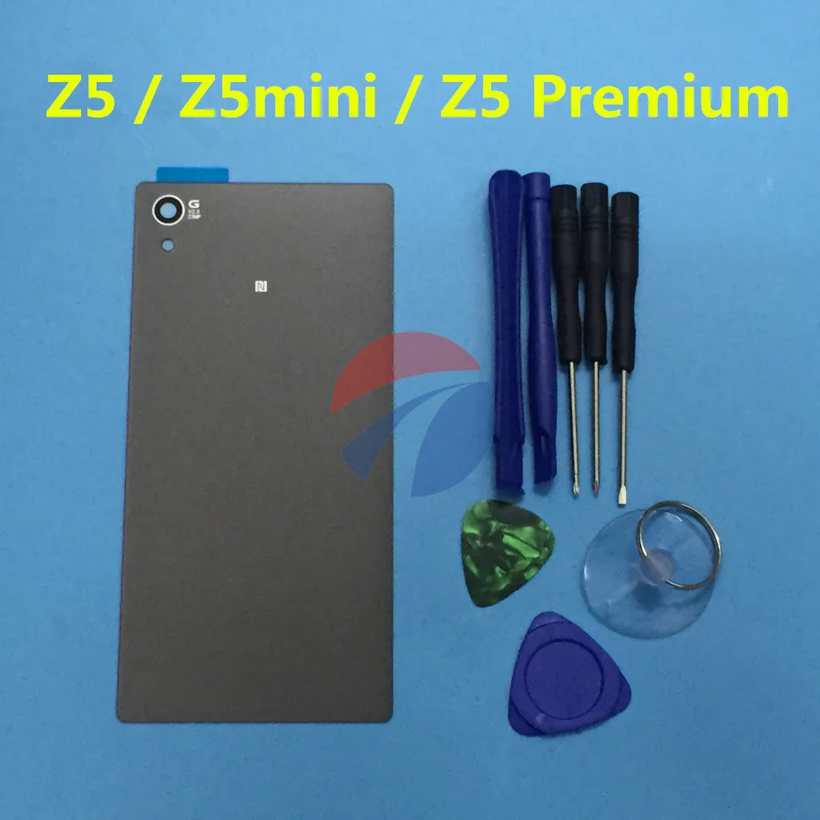 Задняя стеклянная крышка Z5 для Sony Xperia Premium z5 compact mini Plus задняя батарейного отсека +