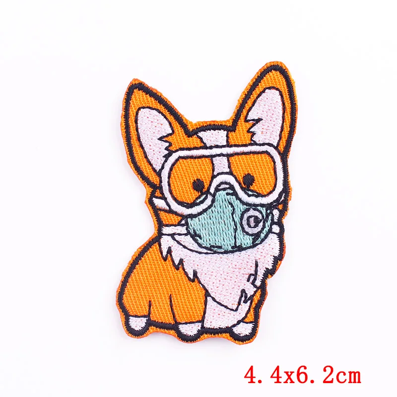 Милые Мультяшные аппликации с маленькими животными вышитые нашивки на одежду