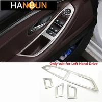 car styling door window glass lifter button frame decorative cover trim for bmw 5 series f10 2011 17 interior accessories