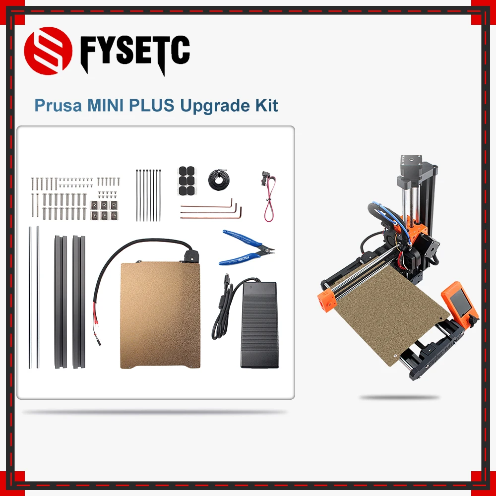 

Upgrade for Clone Prusa MINI PLUS hot bed steel plate profile kit 221W Power for clone Upgrade Prusa Mini Plus