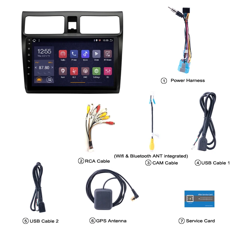 2G ram 32G rom 10 1 дюймов Android 8 full touch Автомобильная Мультимедийная система для Suzuki Swift