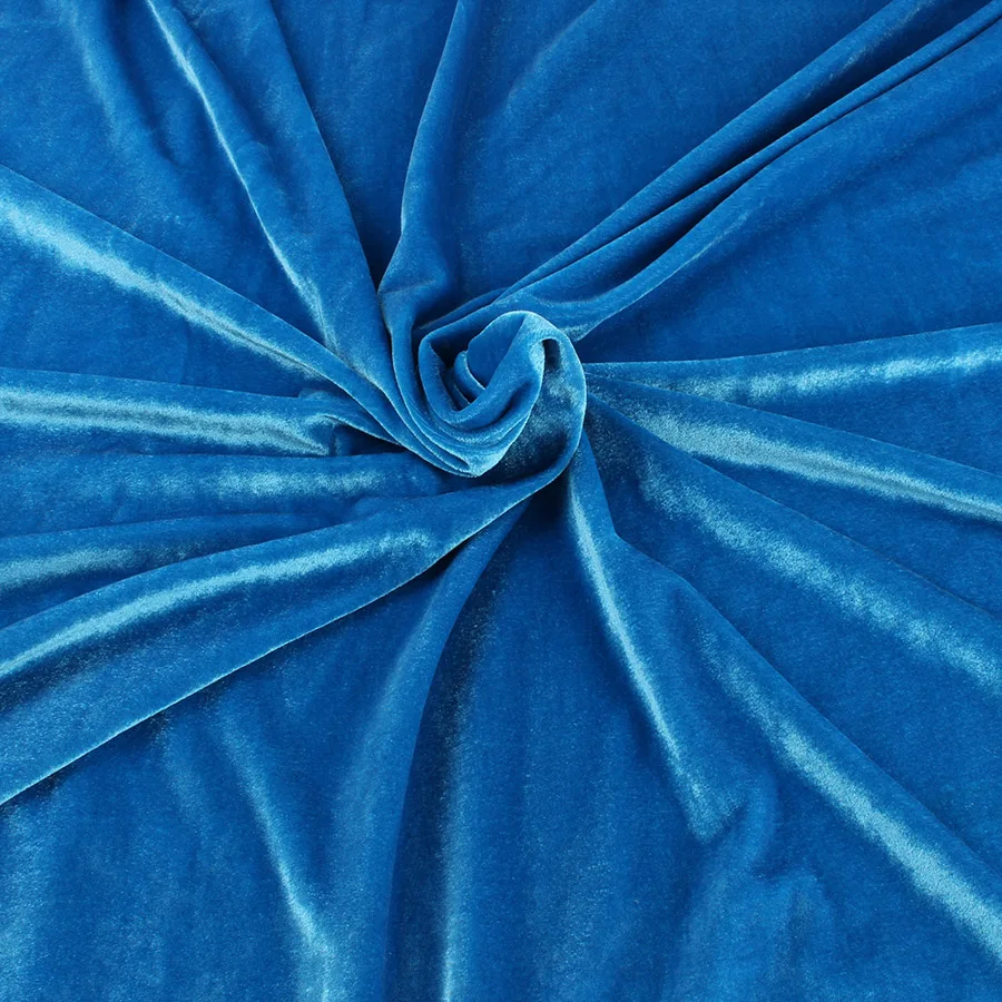Трикотажный эластичный бархатный материал плиссированный для спортивного