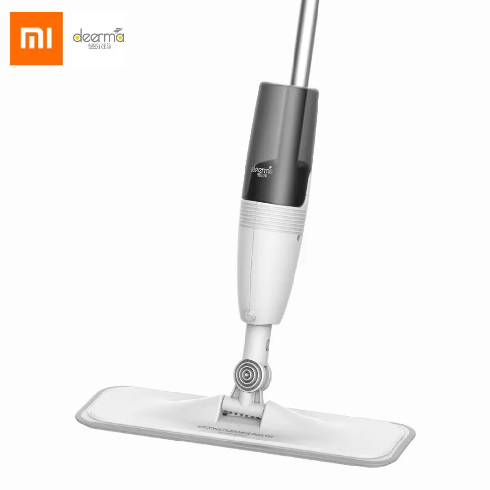 Xiaomi Mijia Deerma распылитель воды уборочная машина для пола из углеродного волокна пылевые швабры 360 Вращающийся стержень 350 мл резервуар для восковой швабры