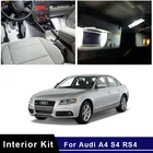 Белые безошибочные светодиодные лампы Canbus, светильник, подходит для Audi A4 S4 RS4 B5 B6 B7 B8 1996-2013 2014 2015, купольная грузовая лампа с картой