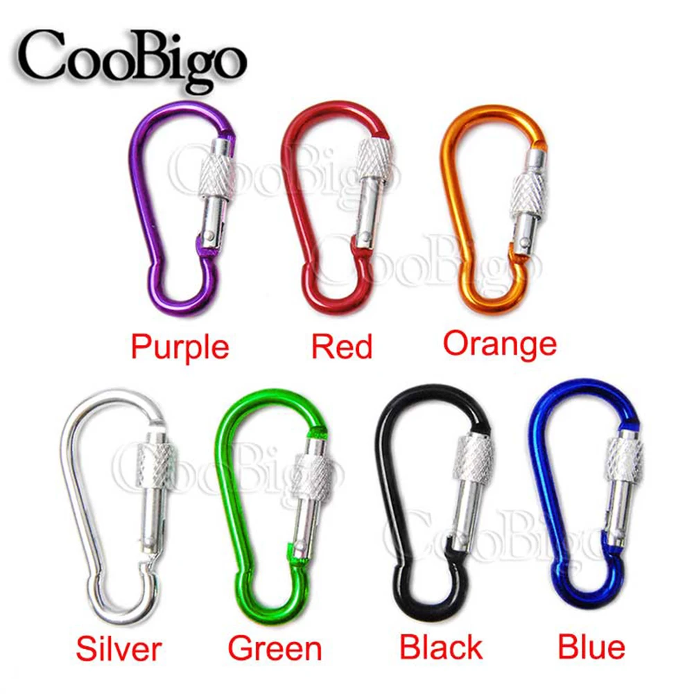 Алюминиевый зажим карабин пружинная защёлка крючки станок и кольцо в виде буквы D