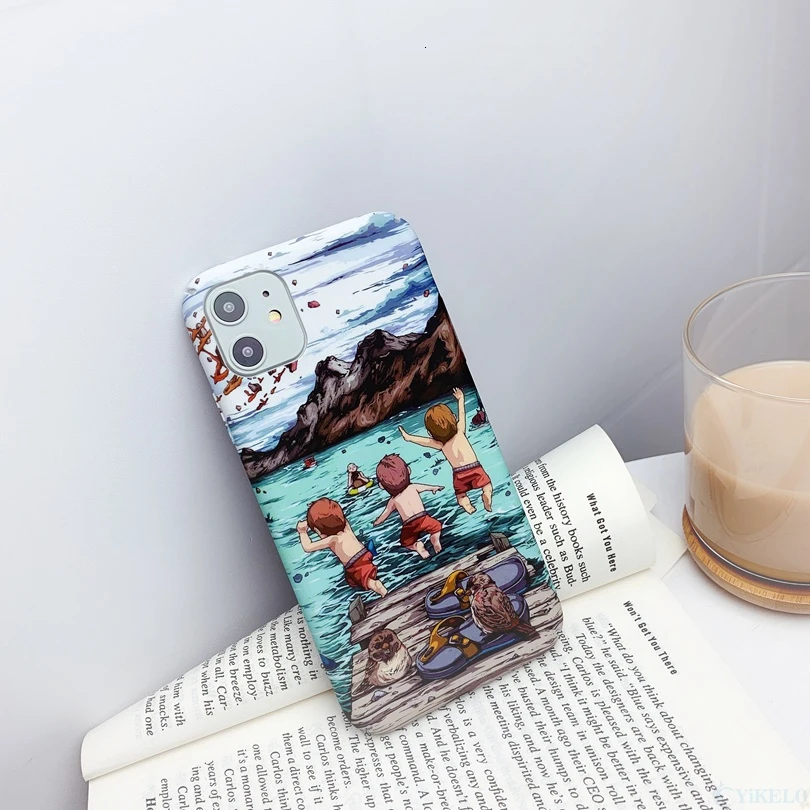 Чехлы на заднюю крышку телефона для iPhone 11 X XS XR Pro Max 6 6S 7 8 S Plus милый жесткий чехол из
