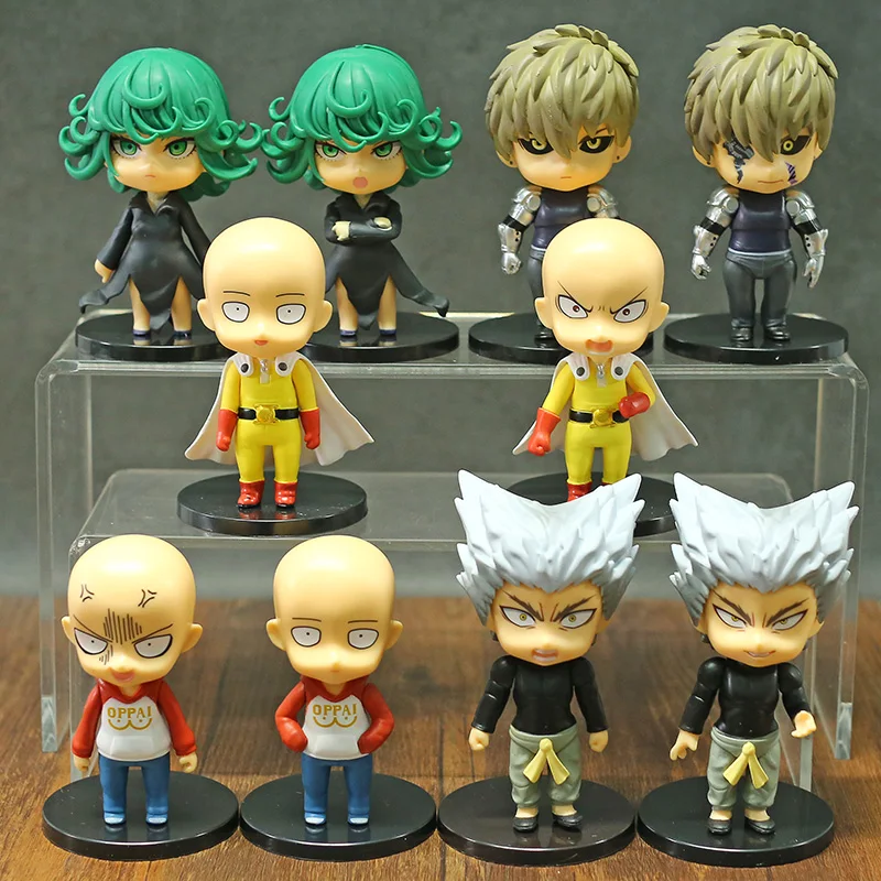 Аниме One Punch Man Фигурки Коллекционная игрушка Сайтама Genos Senritsu no Tatsumaki ПВХ Модель
