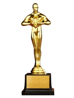 gold award trophy gold plated small gold statue for trophy awards and party celebrations award ceremony celebration decoration