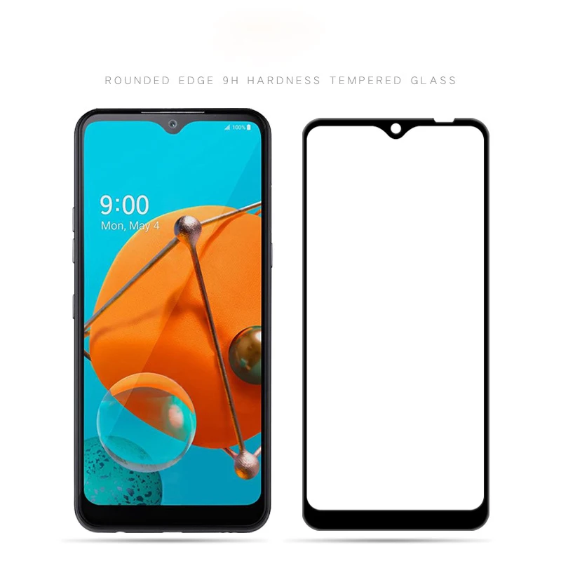

2.5D 9H Защита экрана для LG K51 полное покрытие закаленное стекло для LG Q51 Защитная стеклянная пленка