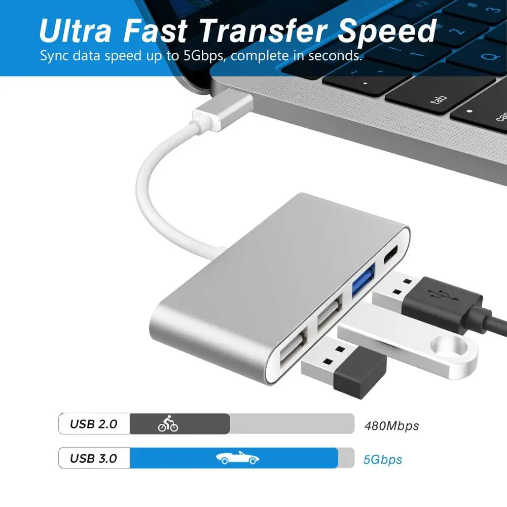 хаб type c с usb 30 двойной usb 20 usb c гнездово