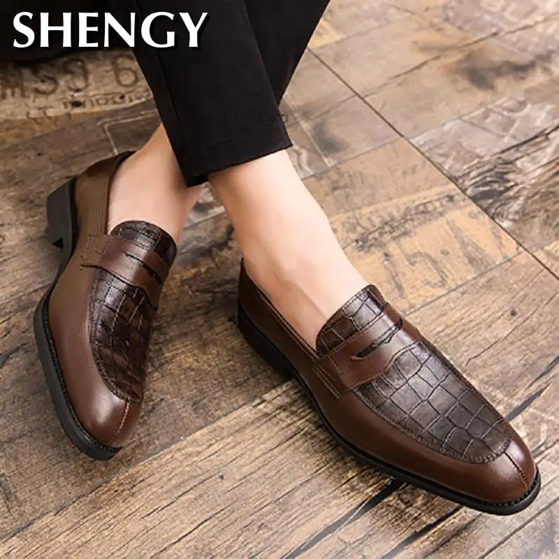Men's Casual Shoes Fashion Elegant Office Men Banquet Wedding Luxury Formal Gentleman For Large Size 38-48 | Обувь