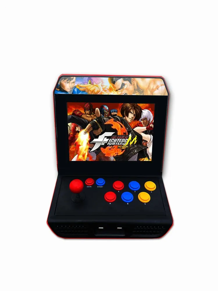 Powkiddy новая A10 12 дюймов HD экран 4 Гб Ретро игровая консоль с коромыслом аркадная ностальгическая боевая игра поддержка подключение к телевизору