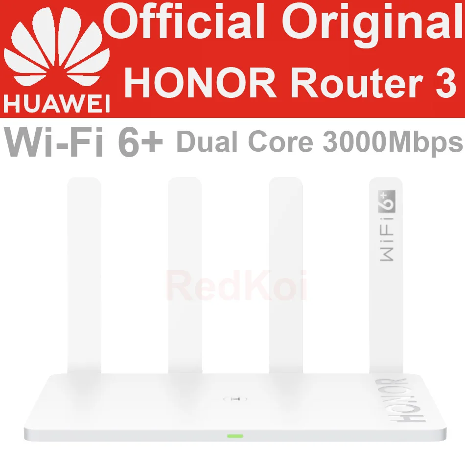 

Original Huawei HONOR Router 3 Dual-core WiFi 6+ 3000Mbps 2.4GHz 5GHz Dual-Band Gigabit Rate WIFI Wireless Router