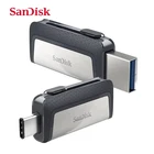 Sandisk SDDDC2 Extreme Type-C 256 ГБ, 128 ГБ, 64 ГБ, 32 ГБ, двойной OTG USB-накопитель, флеш-накопитель USB Type-C