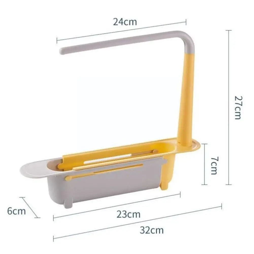 Adjustable Sink Drain Rack Telescopic Shelf Kitchen Brush Basket Towel Sinks Home Portable Bowl Tool Storage Orga B3Y4 | Дом и сад