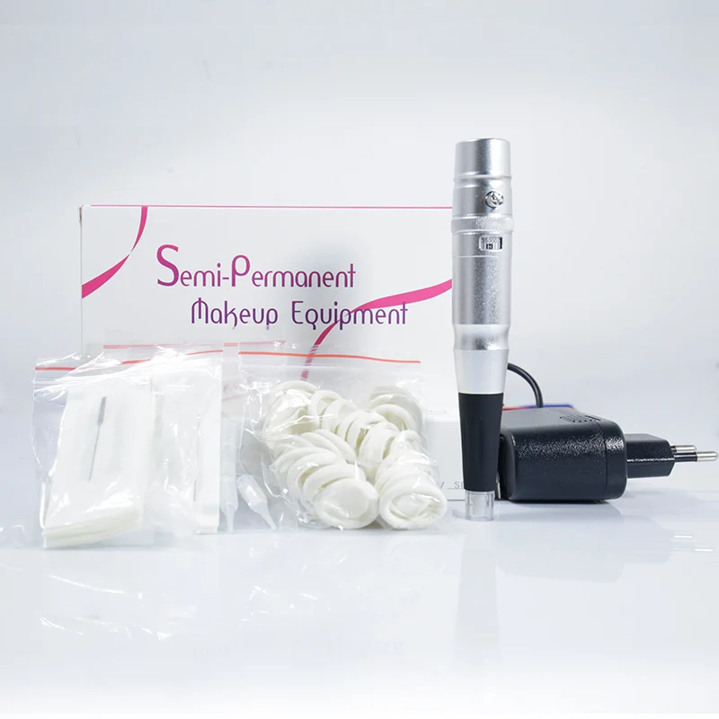 Silver 35000r/m Микро пигментация бровей Тату машина Dermografo Универсальный Перманентный макияж пму микроблейдинг Швейцарский Мотор татуировки пистолет - Цвет: Silver