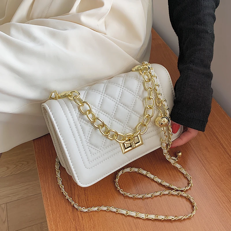 

Luxury Brand Designer Chain Handbag Purses for Women Shoulder Crossbody Bags 2021 New Fashion Ladies Messenger Bags Totes
