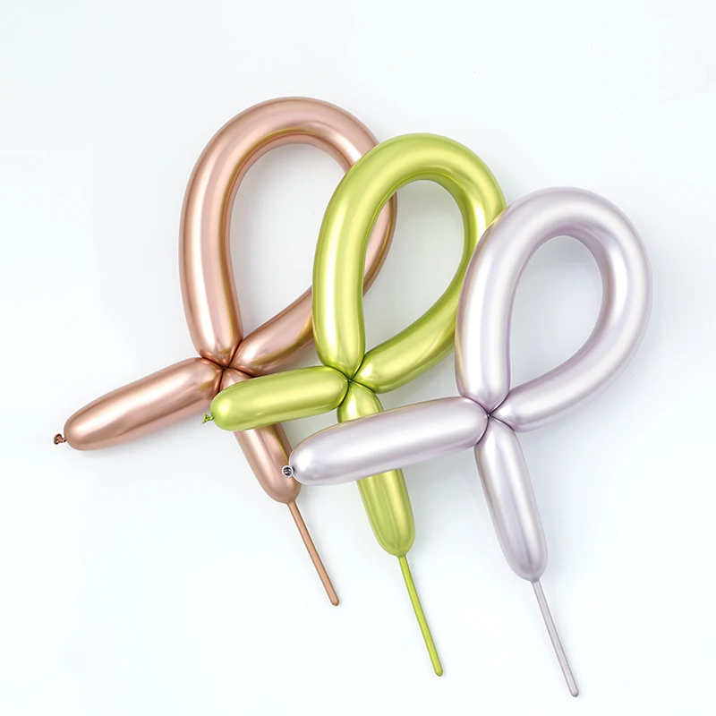 50 шт. волшебный длинные металлические шары Сделай Сам розовое золото хром