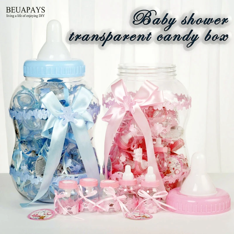 1 шт. прозрачная коробка для детского душа бутылочка кормления соска сделай сам