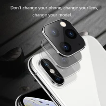1/2 шт. для iPhone Apple iPhone X XS MAX секунд изменение для 11Pro для iPhone 11 PRO MAX наклейка на рассеиватель изменение Камера Защитная крышка