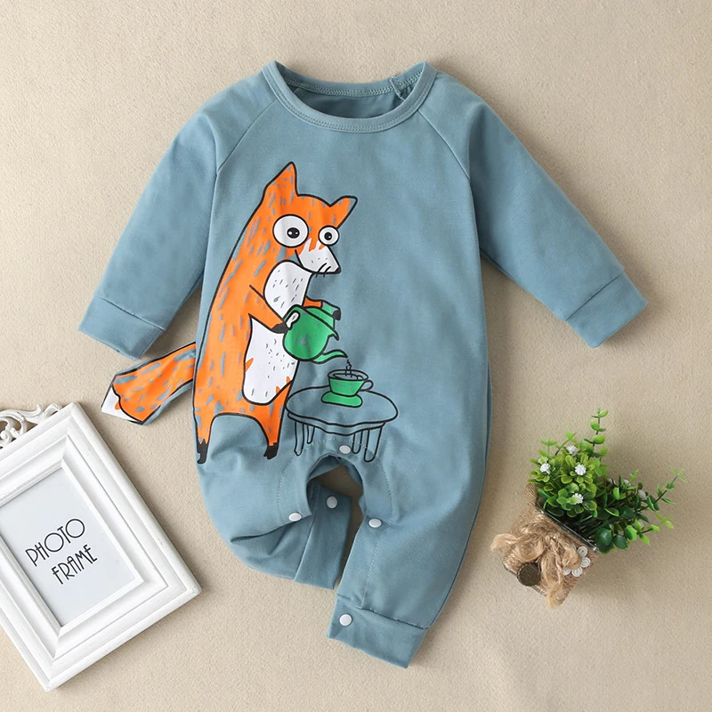 

Children's romper 2020 TALLOLY new hot cartoon Christmas deer baby one-piece romper