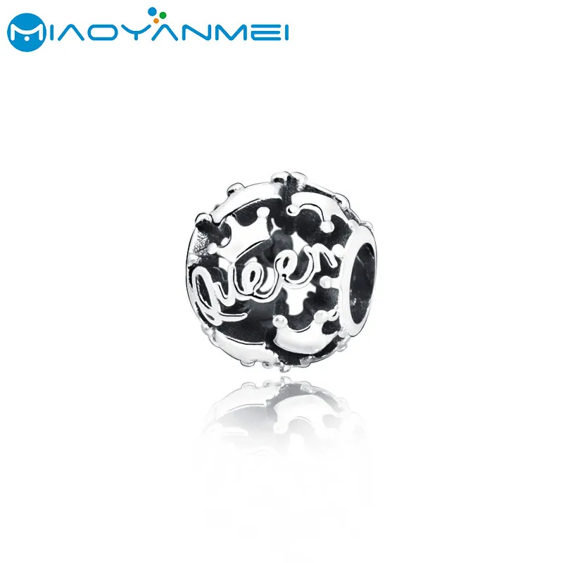 925 Sterling Silver Beads Queen &amp Regal Crowns Charm Fit Original Pandora Bracelets Women DIY Fashion Jewelry Gift | Украшения и