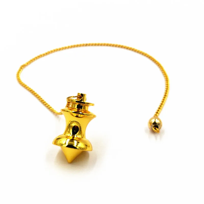 

Copper Meatl Charms Pendant Pendule Pendulum Healing Pyramid Spiritual Reiki Pendulums for Dowsing Chakra Amulet
