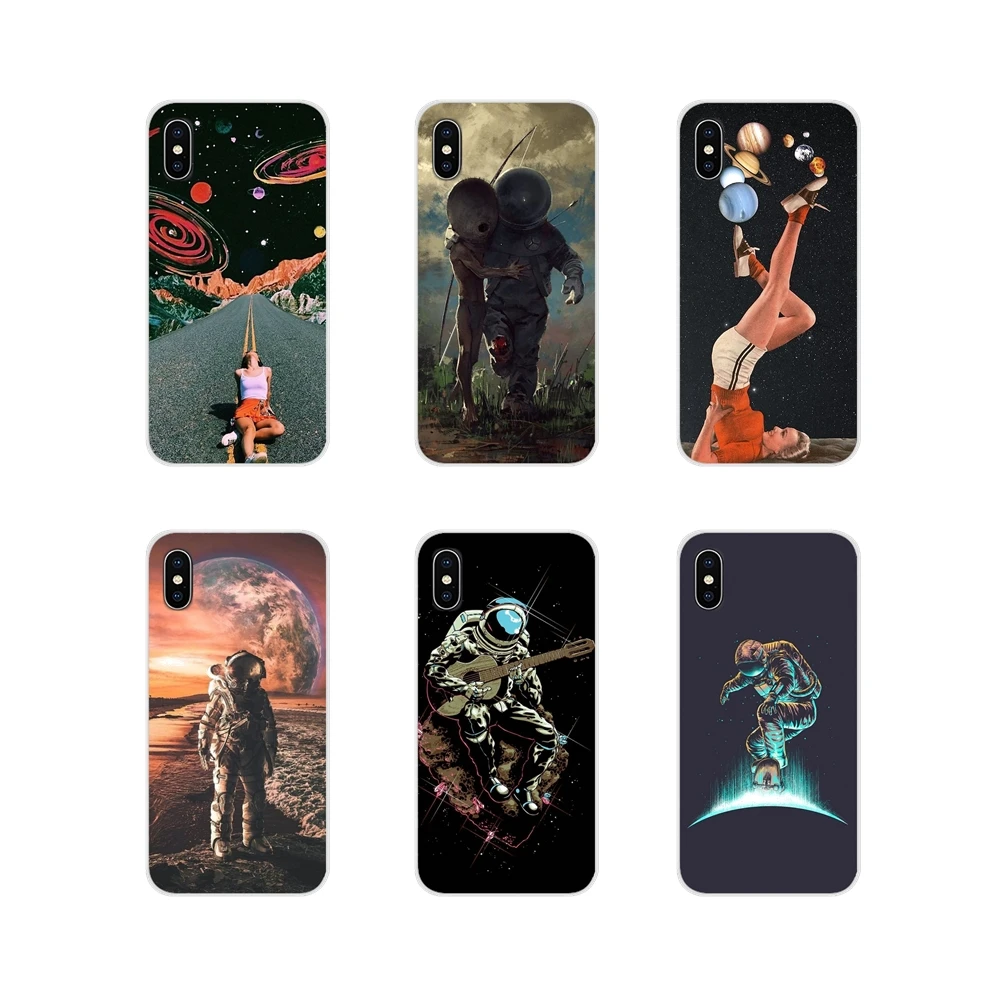 Trippy Art эстетический космонавт мобильный телефон чехлы для Xiaomi Mi4 Mi5 Mi5S Mi6 Mi A1 A2 A3 5X 6X