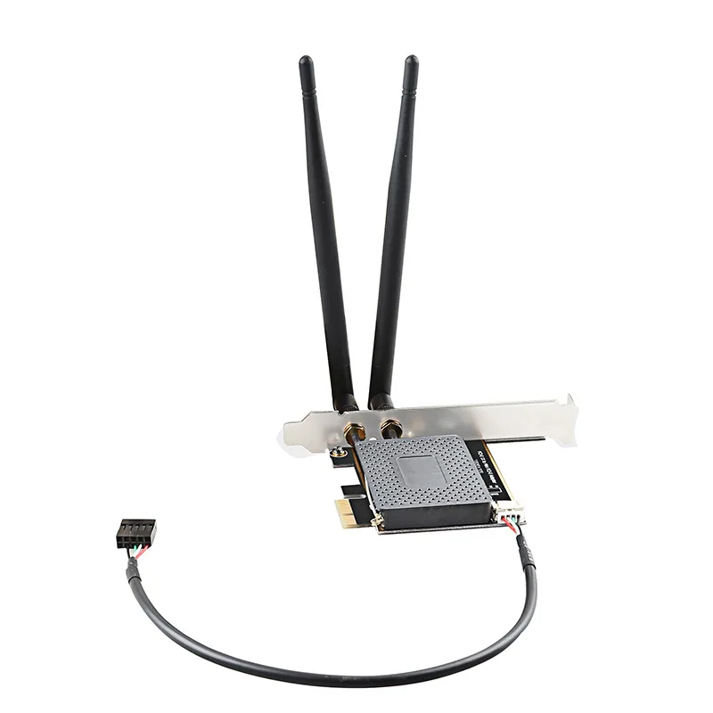 

Mini PCI-E к PCIE адаптер с двойной антенной карта для ноутбука беспроводная сетевая карта для рабочего стола