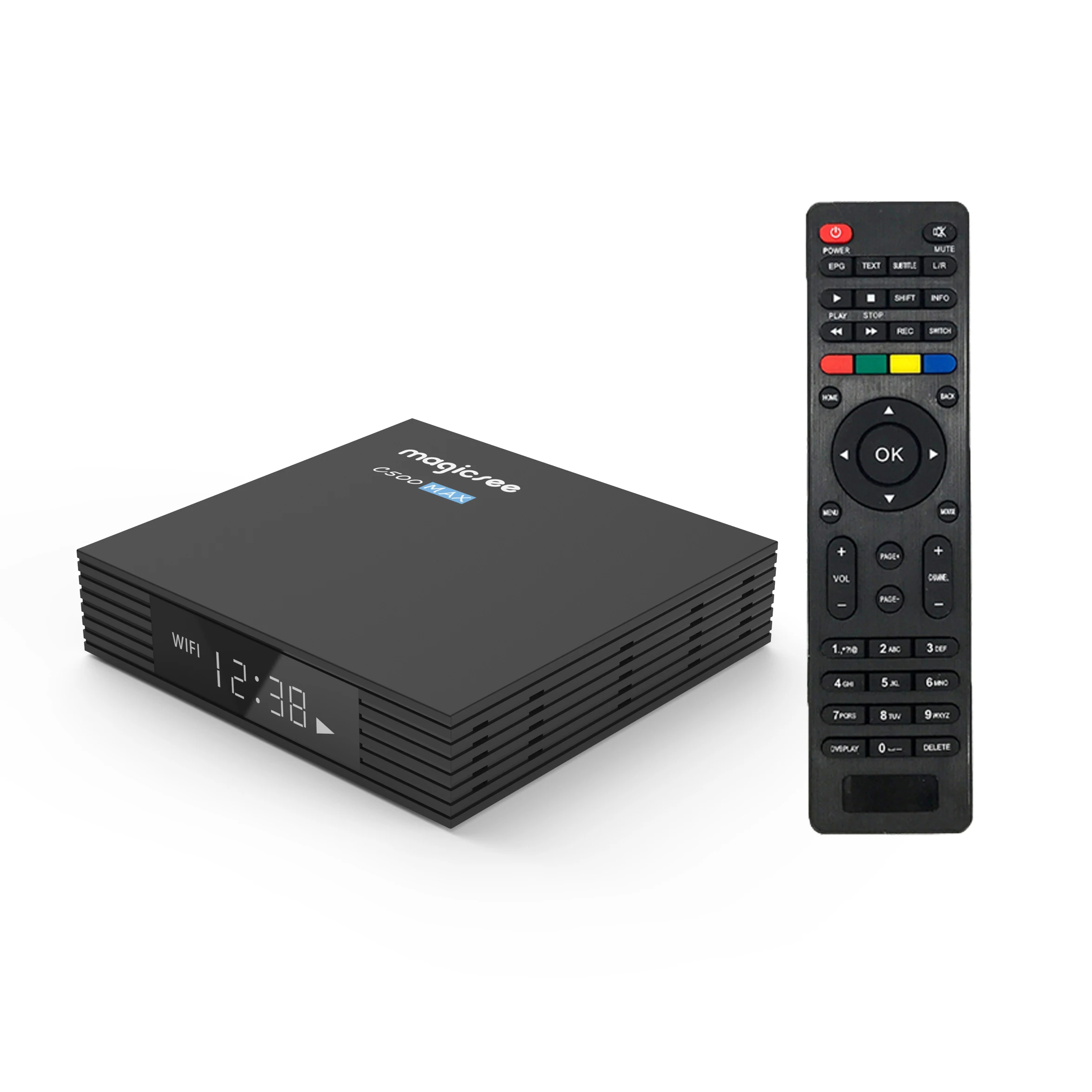1 шт. DHL Magicsee C500 max 4K Android dvb s2 комбинированный гибридный STB Amlogic S905x3 android 9 0 OS