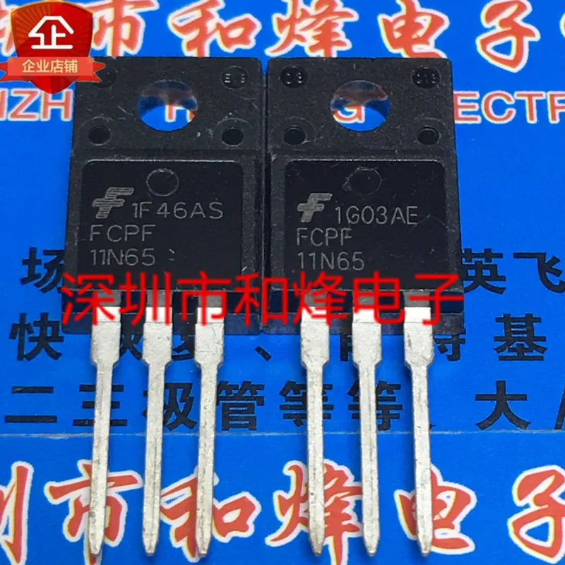 

Original 6PCS/lot FCPF11N65 TO-220F 11A 650V