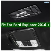 auto front rear ceiling roof reading light lamp trim cover frame interior mouldings styling abs for ford explorer 2016 2018