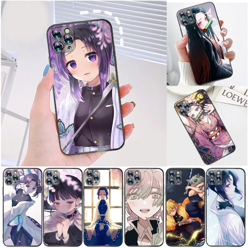 

Demon Slayer Kamado Nezuko Agatsuma Zenitsu Kamado Tanjirou Kimetsu No Yaiba Phone Case For iPhone 6 6S 6Plus 7 8 Plus Cases