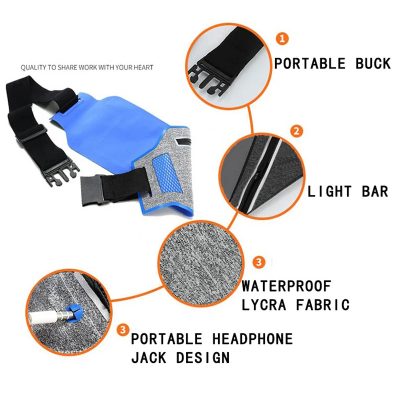 6 5 дюймов ультра тонкие водонепроницаемые сумки для бега Спорт на открытом