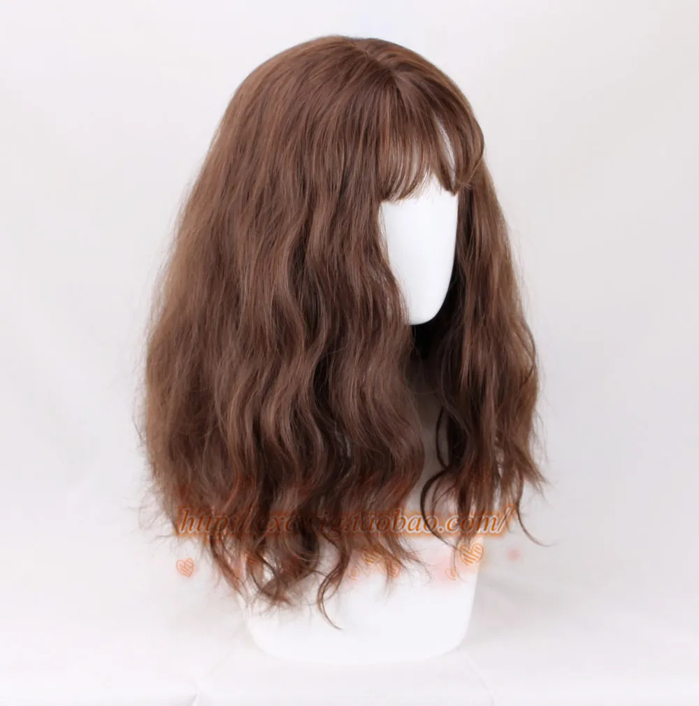 Парик для косплея Грейнджера коричневые кудрявые термостойкие синтетические