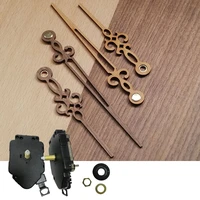 10sets diy classic design pendulum clock movement with wood pointers for wall clock replacement reloj de pared home decoration