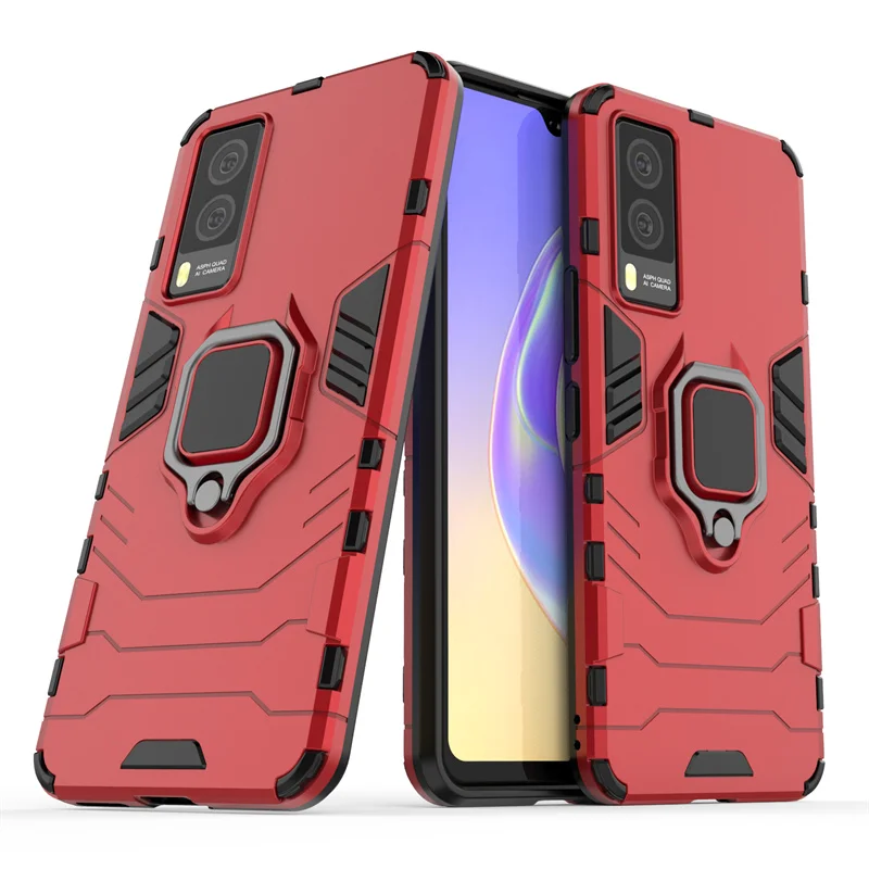 hard armor magnetic phone case for vivo v21e 5g case for vivo v21e 5g cover bumper shockproof full cover for vivo v21e 5g fundas free global shipping